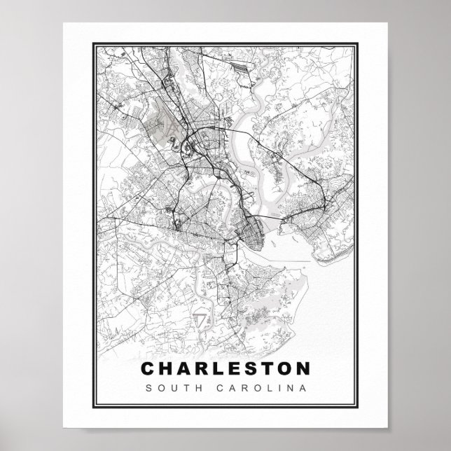 Charleston Map Poster (Front)
