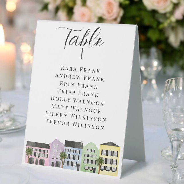 Charleston Rainbow Row Custom Wedding Table (Creator Uploaded)