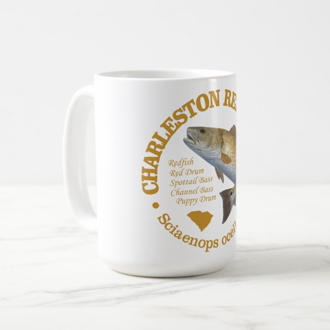 Charleston (redfish) coffee mug (Front Left)