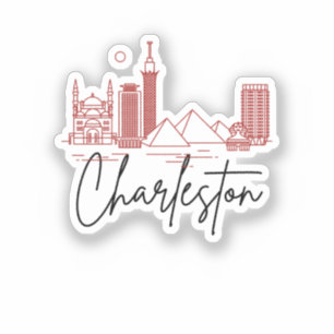 Charleston, SC   City Stylised Skyline
