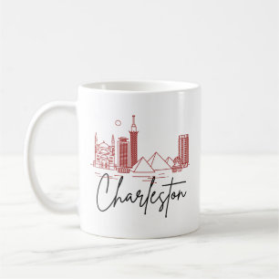 Charleston, SC   City Stylised Skyline Coffee Mug
