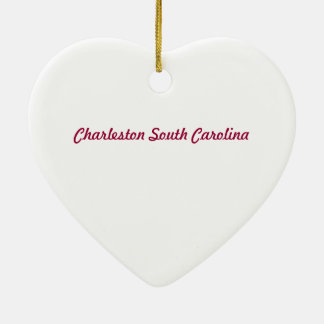 Charleston SC Heart Ornament