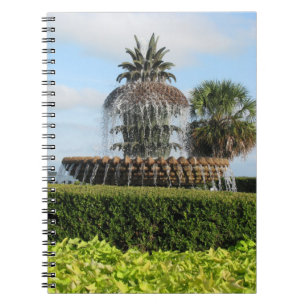 Charleston SC Pineapple Fountain Notebook