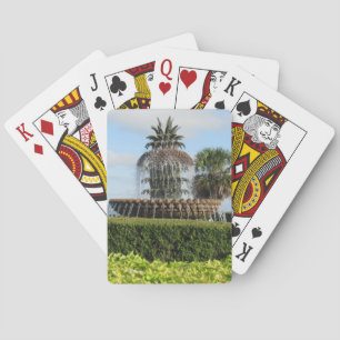 Charleston SC Pineapple Fountain Playing Cards
