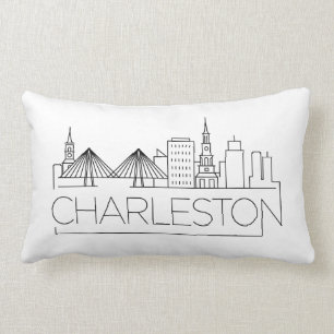 Charleston, SC Skyline Lumbar Pillow