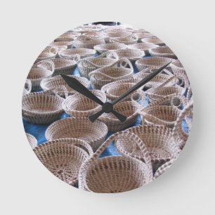 Charleston SC Sweetgrass Baskets Clock