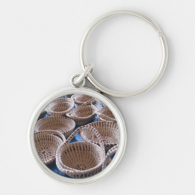Charleston SC Sweetgrass Baskets Keychain (Front)