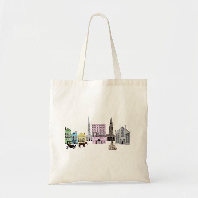 charleston skyline tote bag (Front)