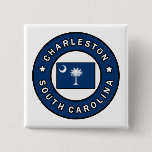 Charleston South Carolina 15 Cm Square Badge
