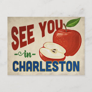 Charleston South Carolina Apple - Vintage Travel Postcard