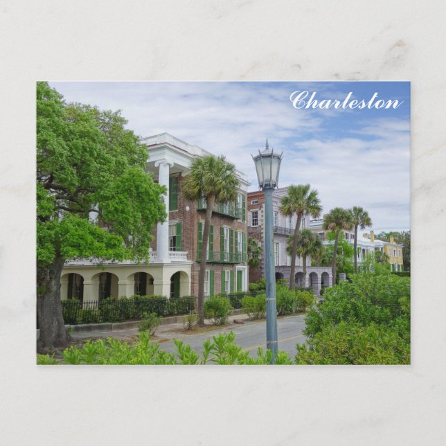 Charleston South Carolina Battery Historic Homes Postcard (Front)