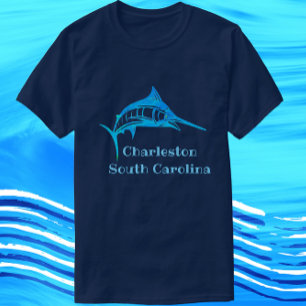 Charleston South Carolina Blue Marlin Fish T-Shirt