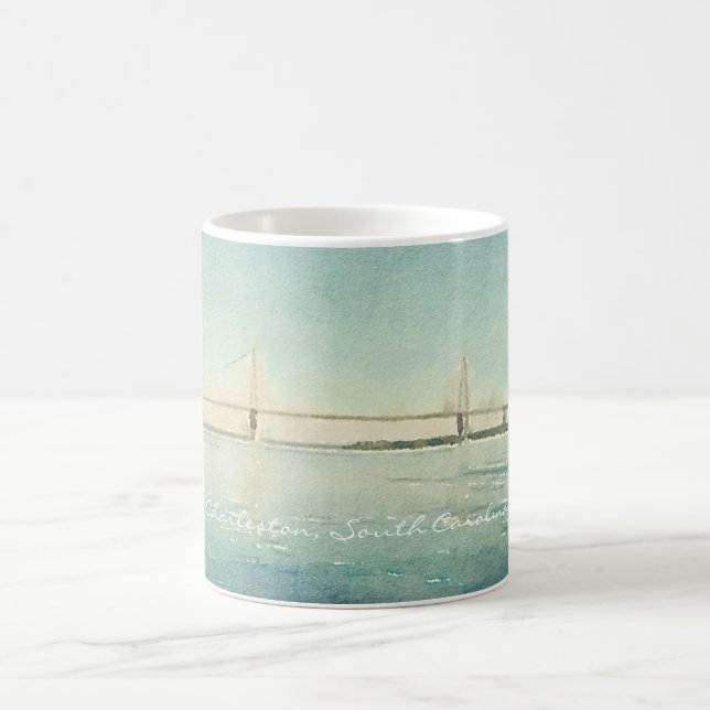 Charleston South Carolina Bridge Watercolor Cup (Center)