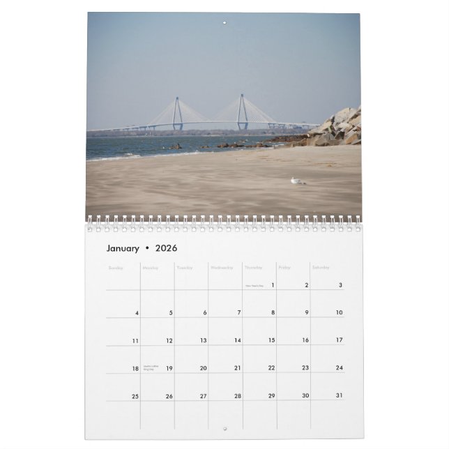 Charleston, South Carolina Calendar (Jan 2026)