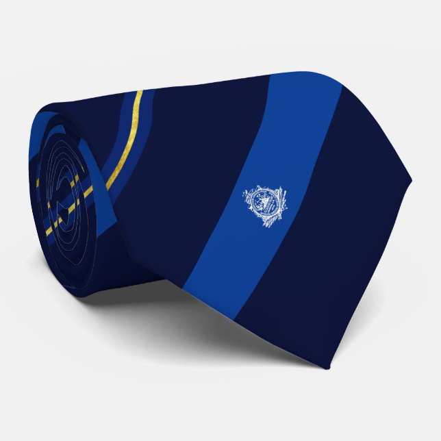 Charleston (South Carolina) city flag Neck Tie (Rolled)