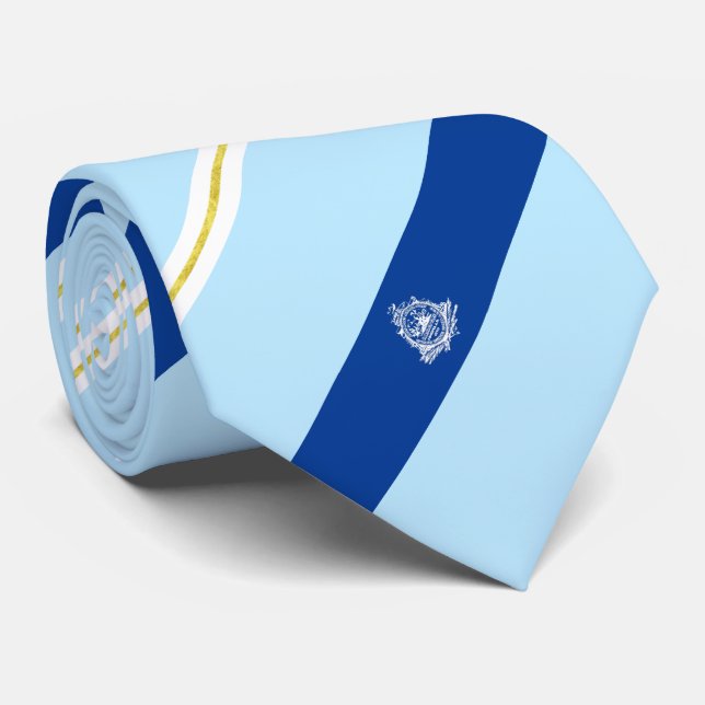 Charleston (South Carolina) city flag Neck Tie (Rolled)