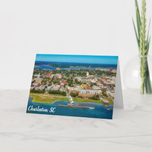 Charleston South Carolina City Skyline Photo Card
