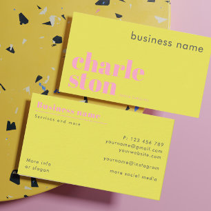 Charleston South Carolina company Business Card