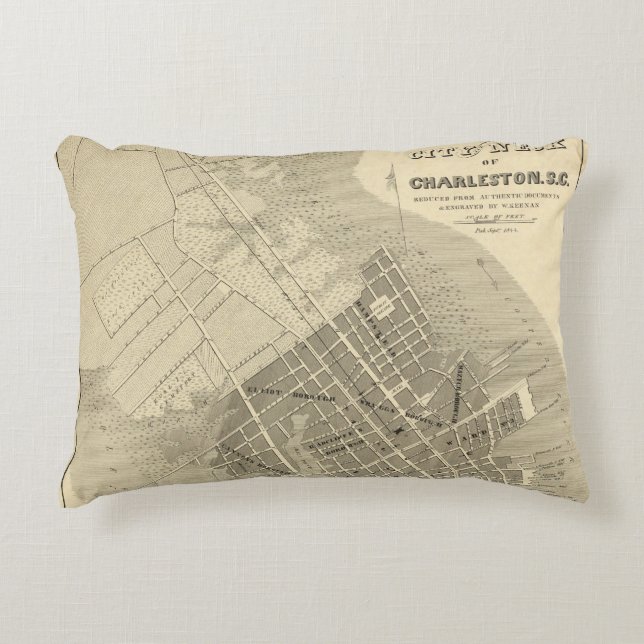 Charleston, South Carolina Decorative Cushion (Front)