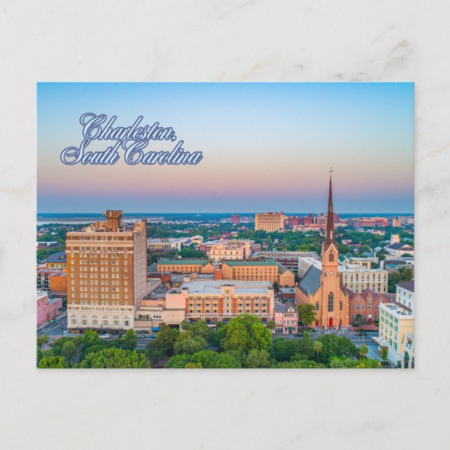Charleston, South Carolina Downtown View  Postcard (Front)