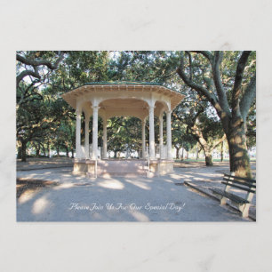 Charleston South Carolina, Gazebo, Battery Invitation