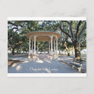 Charleston South Carolina, Gazebo, Battery Postcard