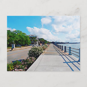 Charleston South Carolina Harbour Postcard