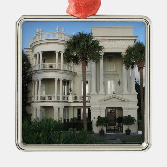 Charleston South Carolina Historic Home Ornament (Front)