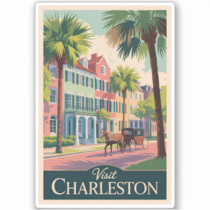 Charleston South Carolina Illustration Travel Art