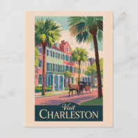 Charleston South Carolina Illustration Travel Art