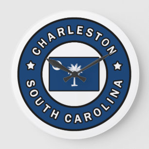 Charleston South Carolina Large Clock