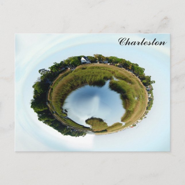 Charleston South Carolina Marsh Nature Photo Postcard (Front)