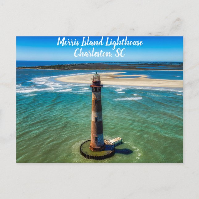 Charleston South Carolina Morris Island Lighthouse Postcard (Front)