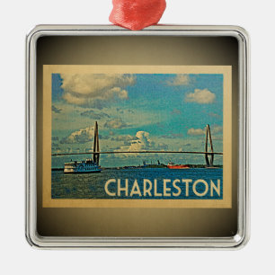 Charleston South Carolina Ornament Vintage Travel