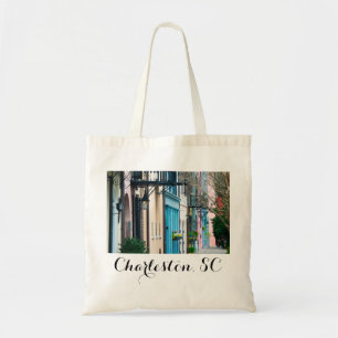 Charleston South Carolina Rainbow Row Houses Tote 