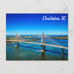 Charleston South Carolina Ravenel Bridge Photo Postcard