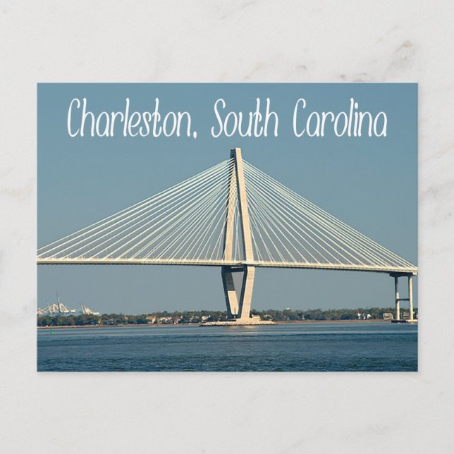 Charleston South Carolina Ravenel Bridge Post Card (Front)