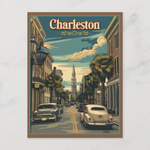 Charleston, South Carolina Retro  Postcard
