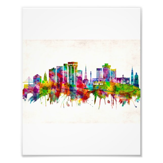 Charleston South Carolina Skyline Photo Print (Front)