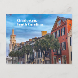 Charleston South Carolina Street Architecture  Postcard