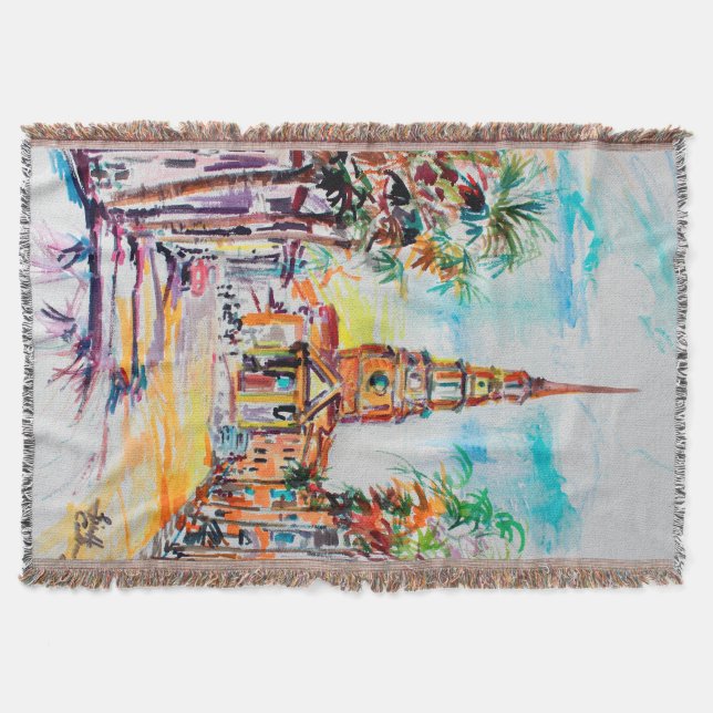 Charleston South Carolina Throw Blanket (Front)