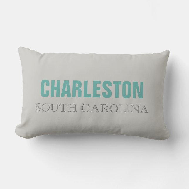 Charleston South Carolina Throw Pillow (Front)