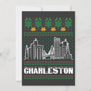 Charleston South Carolina Ugly Christmas Invitation