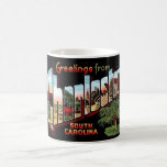 Charleston South Carolina Vintage Postcard Mug<br><div class="desc">Bright, colourful vintage postcard of Charleston,  South Carolina repurposed on a wonderful coffee mug or another type of drinkware you select.</div>