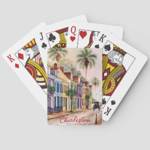 Charleston, South Carolina watercolor Playing Cards