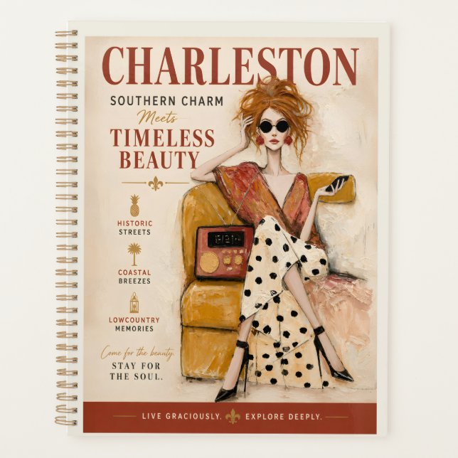 Charleston Southern Charm Awaits Planner (Front)