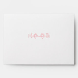 Charleston Toile in Pink Skyline Envelope