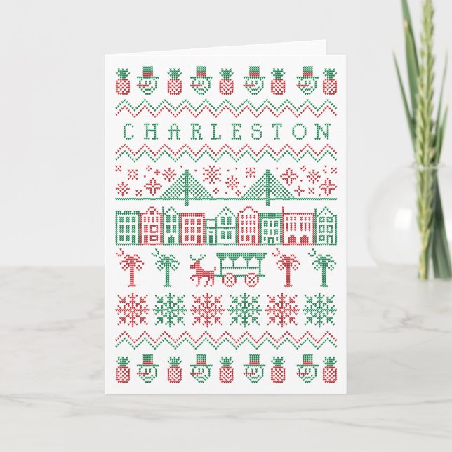 Charleston Ugly Sweater Holiday Print (Front)