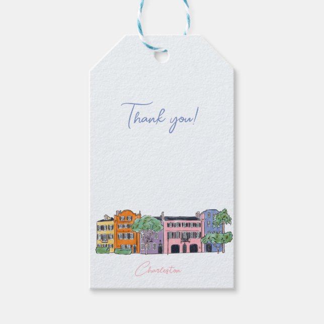 Charleston Wedding  Gift Tags (Front)