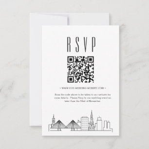 Charleston Wedding QR code RSVP
